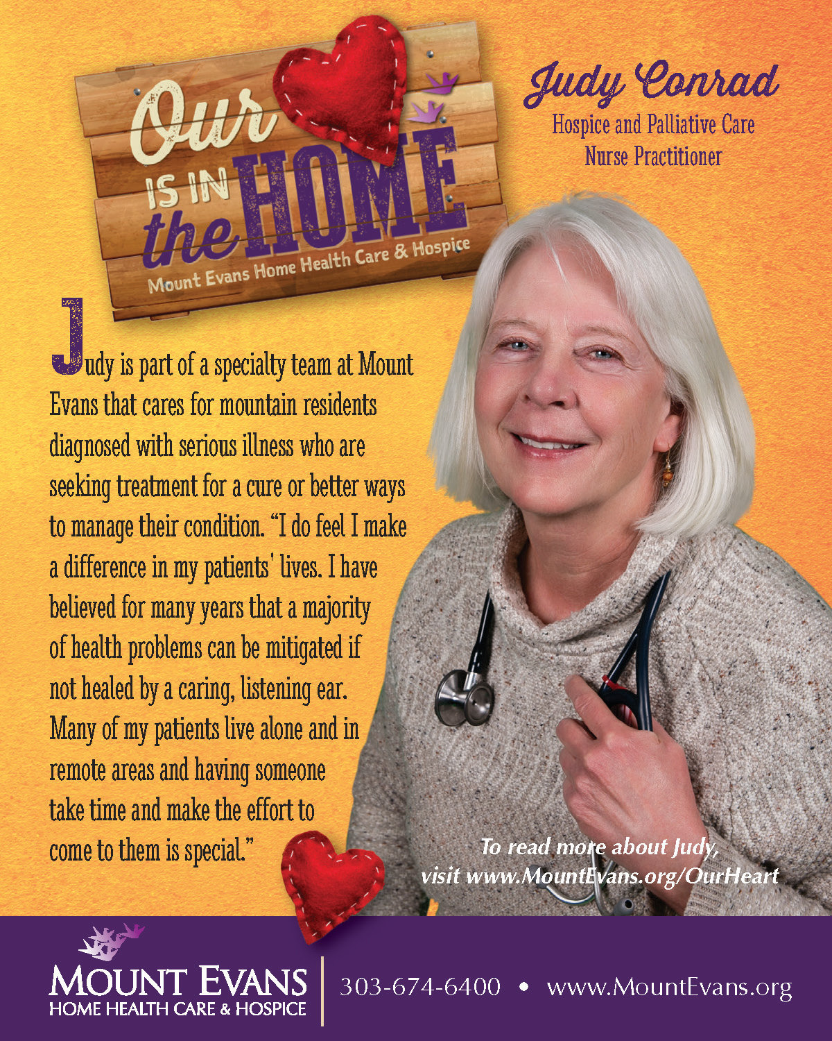 Judy Conrad Mount Evans Home Health Care and Hospice