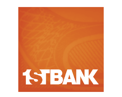 1st Bank sponsor logo