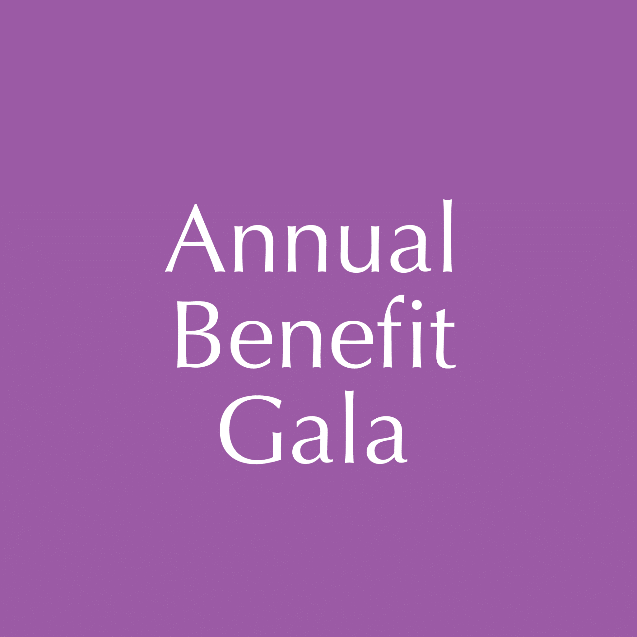 Annual Benefit Gala graphic