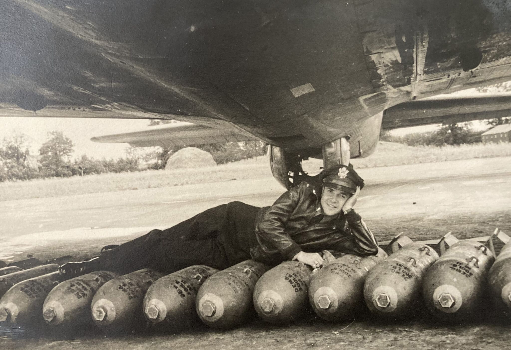 We Honor Veterans - Chester Peek, lounging on bombs