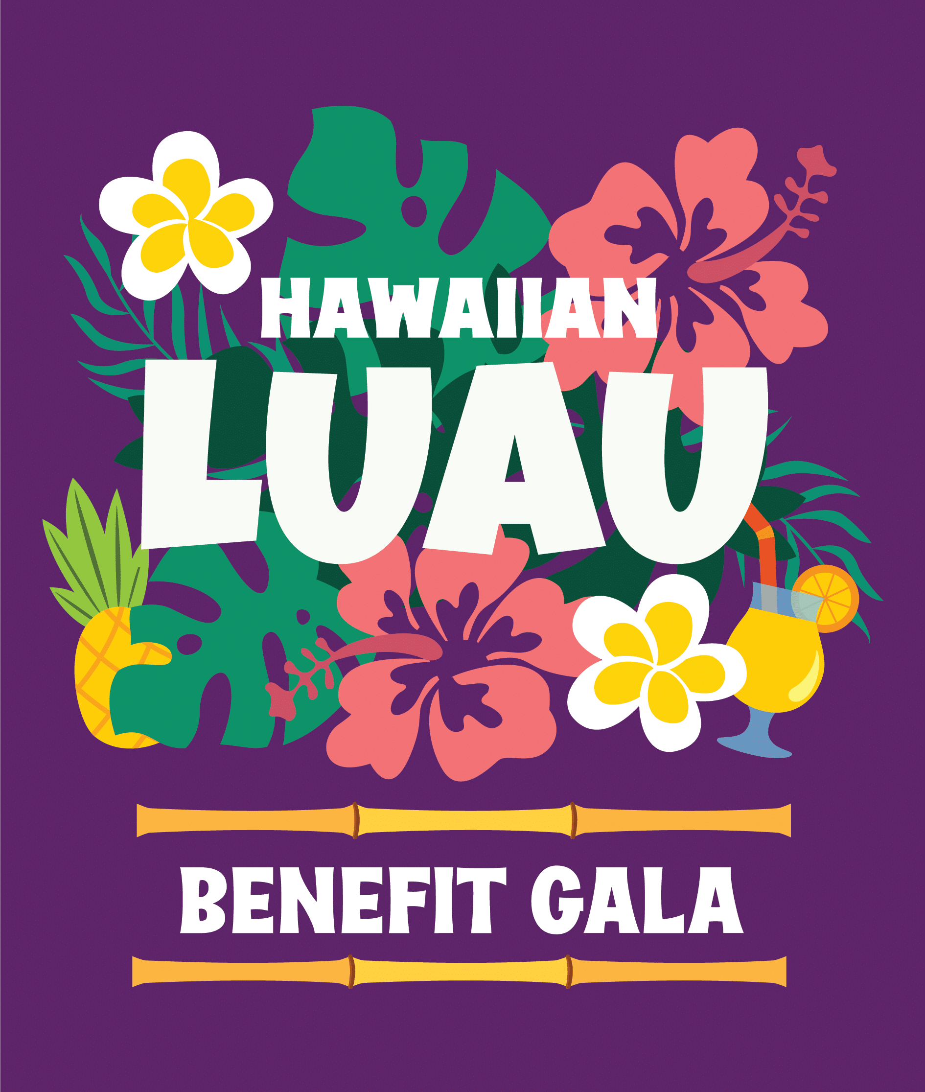 Hawaiian Luau Benefit Gala graphic