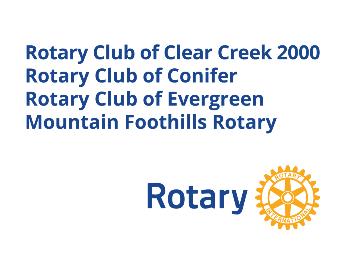 Rotary Club - Clear Creek, Conifer, Evergreen, Mountain Foothills sponsor logo