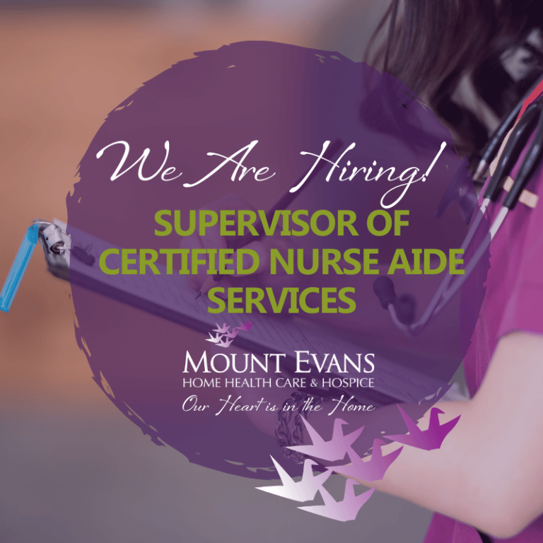 Supervisor of Certified Nurse Aide Services - Job Posting