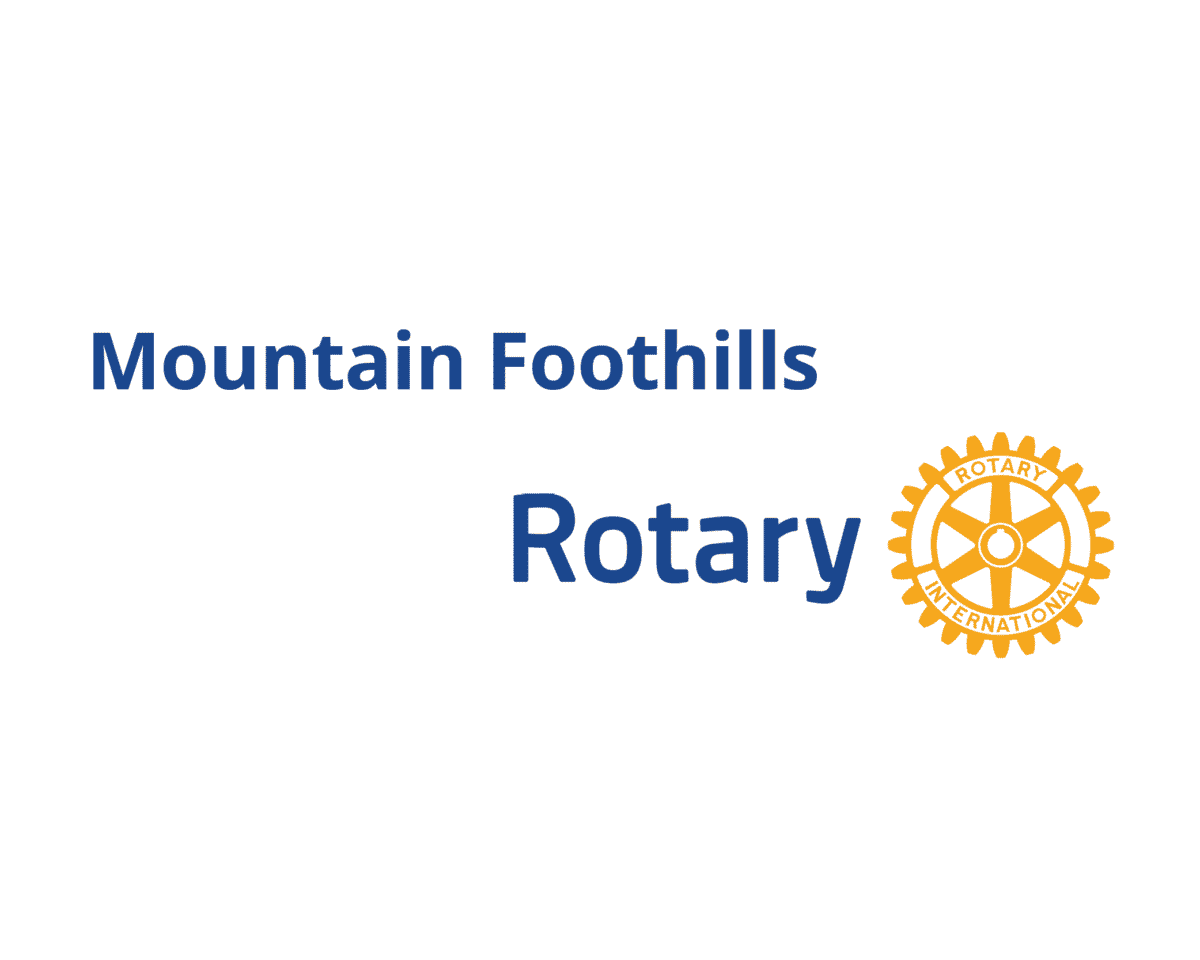 Mountain Foothills Rotary sponsor logo